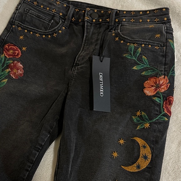 Jackie Embroidered Straight Leg Jeans - Picture 3 of 6